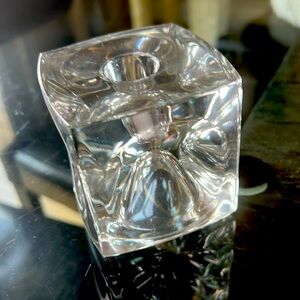 Vintage lead crystal candle stick holder EUC. Bought in the 1960s in London